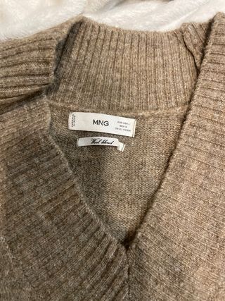 Jersey de punto marrón talla única