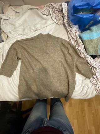 Jersey de punto marrón talla única