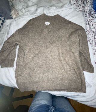 Jersey de punto marrón talla única