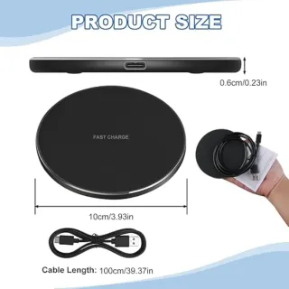 Cargador Inalámbrico Inducción USB-C