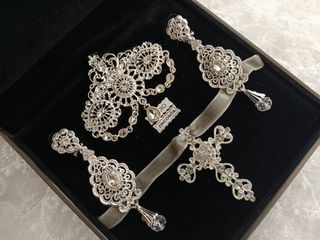 Aderezo Fallera Plata Zirconita