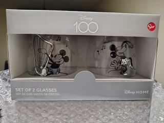 Set 2 Vasos Cristal Disney 100