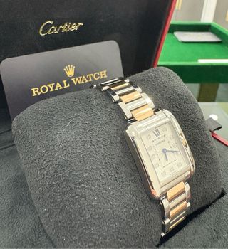 Cartier Tank Anglaise ref. 3485 Diamantes