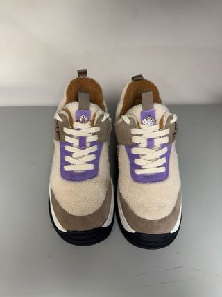 Sneakers Fornarina donna beige e viola