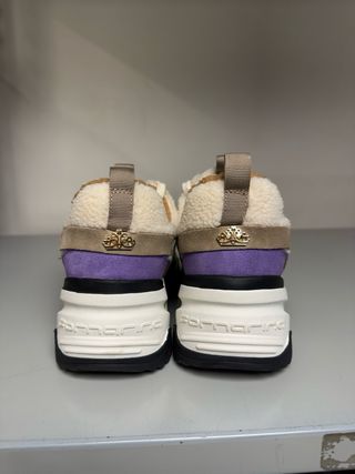 Sneakers Fornarina donna beige e viola