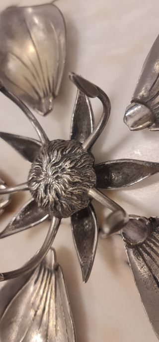 Cenicero vintage flor de loto 5 pétalos