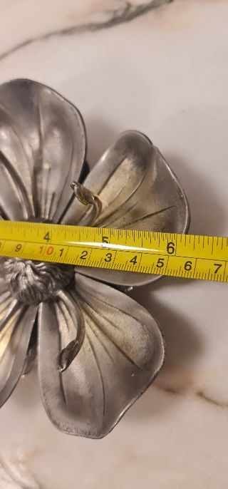 Cenicero vintage flor de loto 5 pétalos