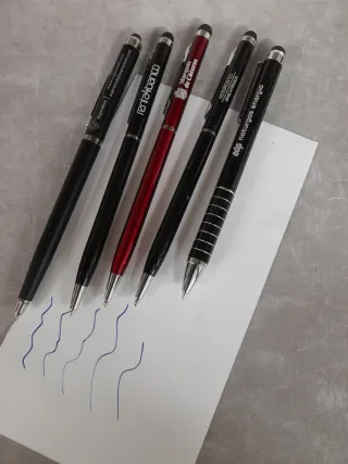 Lote 5 Bolígrafos Publicitarios x 3€  , a estrenar