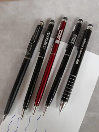 Lote 5 Bolígrafos Publicitarios x 3€  , a estrenar