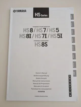 Yamaha HS8 - Pareja Monitores Activos