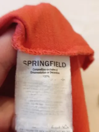 Camiseta Springfield Coral Talla XXL Algodón