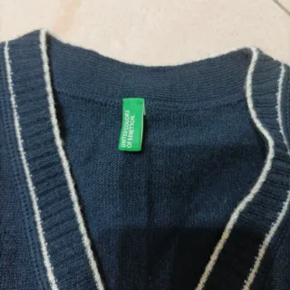 Cardigan Benetton ragazzo blu