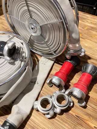 Manguera plana 45mm con carrete