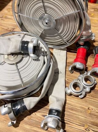 Manguera plana 45mm con carrete