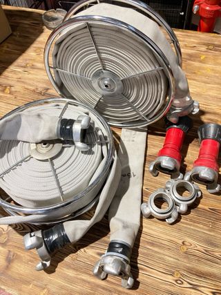 Manguera plana 45mm con carrete