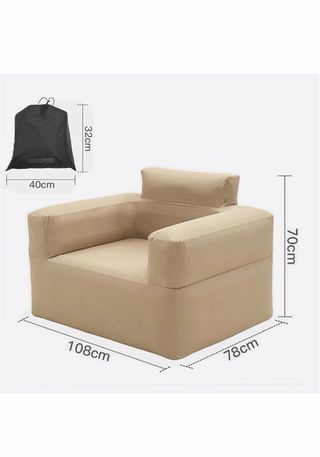 Sofá Inflable Perezoso Beige