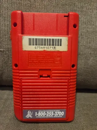 Nintendo Game Boy Rojo Play It Loud