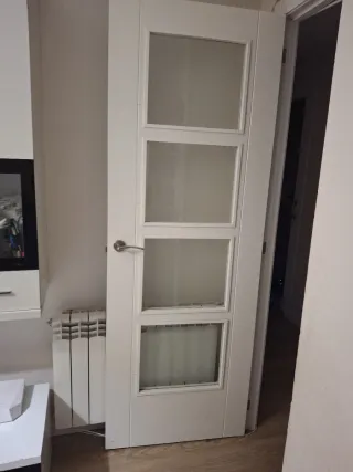 9 Puertas Blancas (2 con cristales y 7 ciegas)