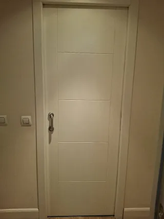 9 Puertas Blancas (2 con cristales y 7 ciegas)