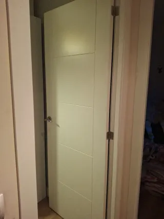 9 Puertas Blancas (2 con cristales y 7 ciegas)