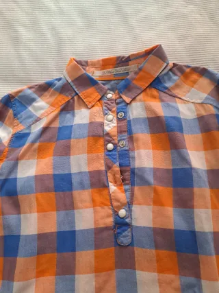 Camisa cuadros manga larga