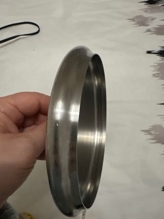 Coperchio in acciaio inox vintage