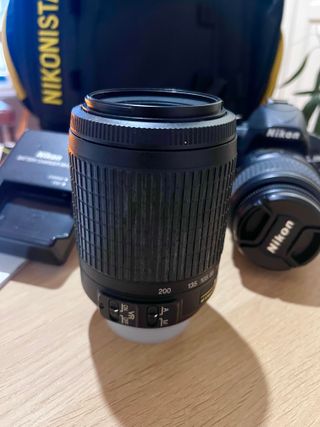 Cuidada Nikon D3100 con 2 objetivos, Mochila