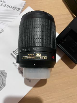 Cuidada Nikon D3100 con 2 objetivos, Mochila