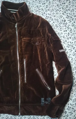 Chaqueta vintage marrón terciopelo