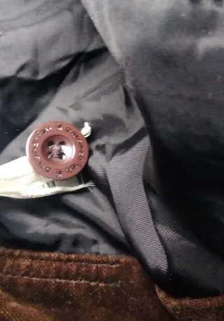 Chaqueta vintage marrón terciopelo