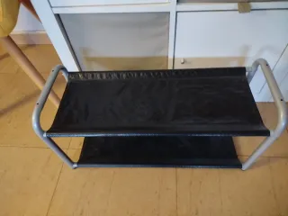 Zapatero 2 niveles tela y metal