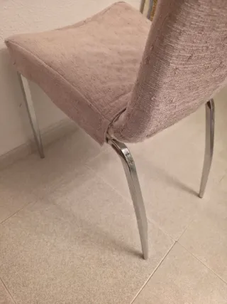 6 Sillas Comedor Piel Sintética Blanca