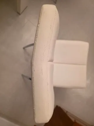 6 Sillas Comedor Piel Sintética Blanca