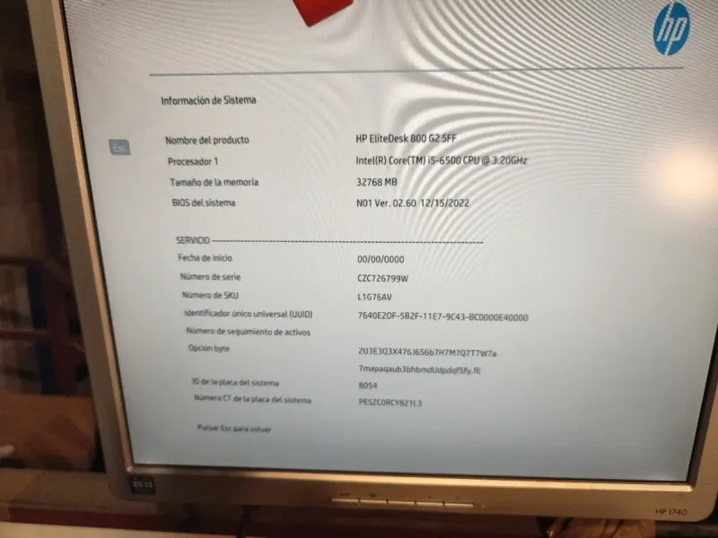 HP EliteDesk 800 G2 SFF i5-6500 32GB RAM