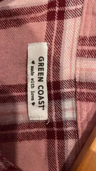 Camisa de cuadros rosa mujer