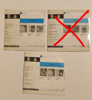 Raphael, vinilos 7'' (Lote 5 Discos)