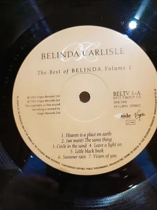Vinilo Belinda Carlisle The Best of Belinda Vol 1