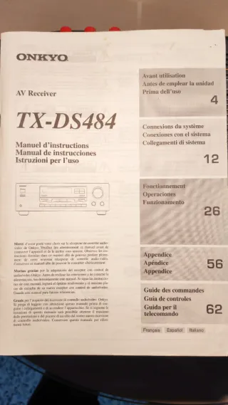 Receptor AV Onkyo TX-DS484 Negro