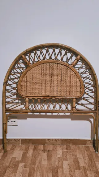 Cabecero caña bambú estilo vintage