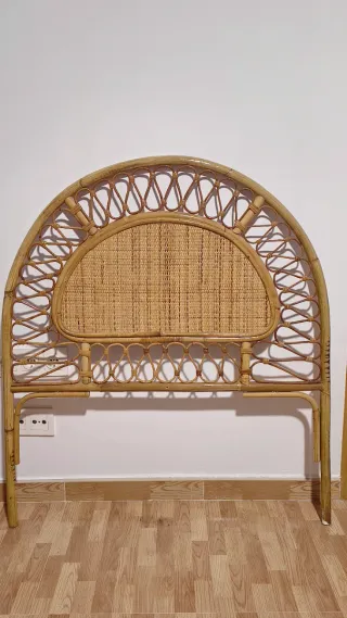 Cabecero caña bambú estilo vintage