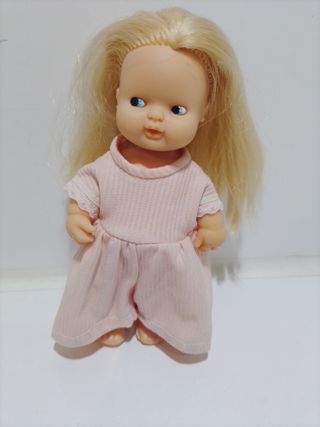 Muñeca Barriguitas rubia con vestido