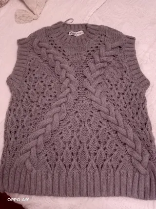 Chaleco punto Zara Talla S