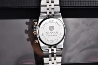 Reloj BENYAR Hombre Plata y Turquesa