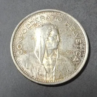 5 Franchi Svizzera 1969 B in argento