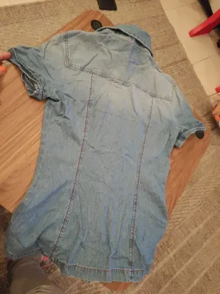 Camisa vaquera Benetton manga corta