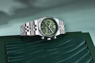 Reloj BENYAR Hombre Verde y Plateado