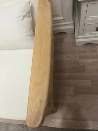 Butaca Homcom Madera Crema