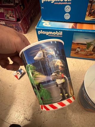 Vasos Playmobil Bomberos