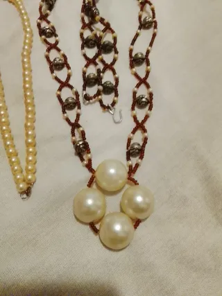 Lote Collares Perlas y Cuentas