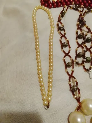 Lote Collares Perlas y Cuentas